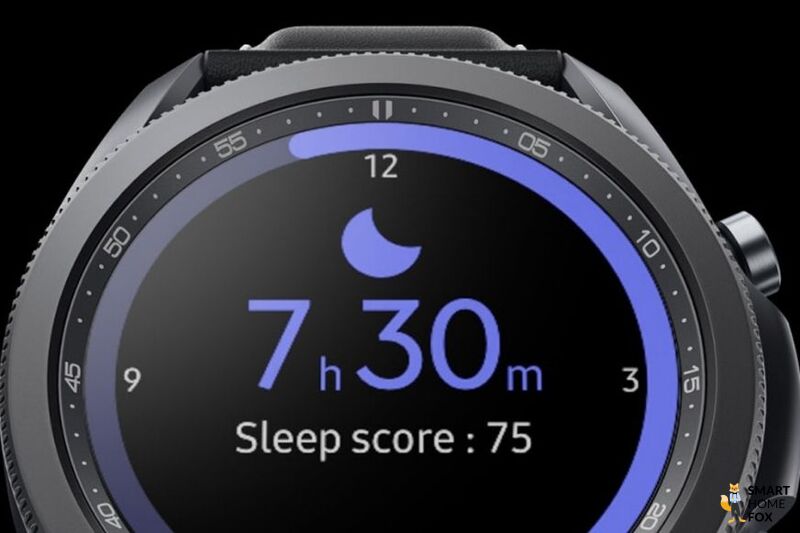 Man sieht den Schlafwert auf der Samsung Galaxy Watch 3.